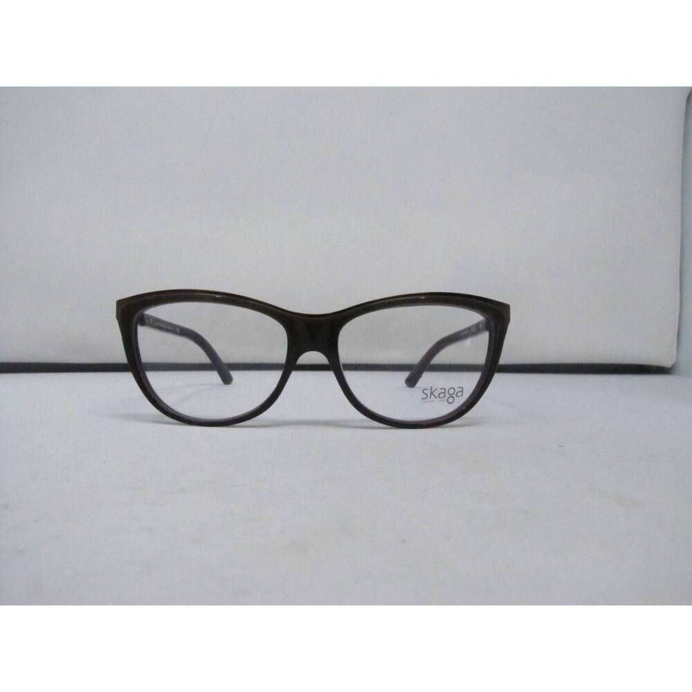 NEW SKAGA women's fanne cat eye eyeglasses in green brown